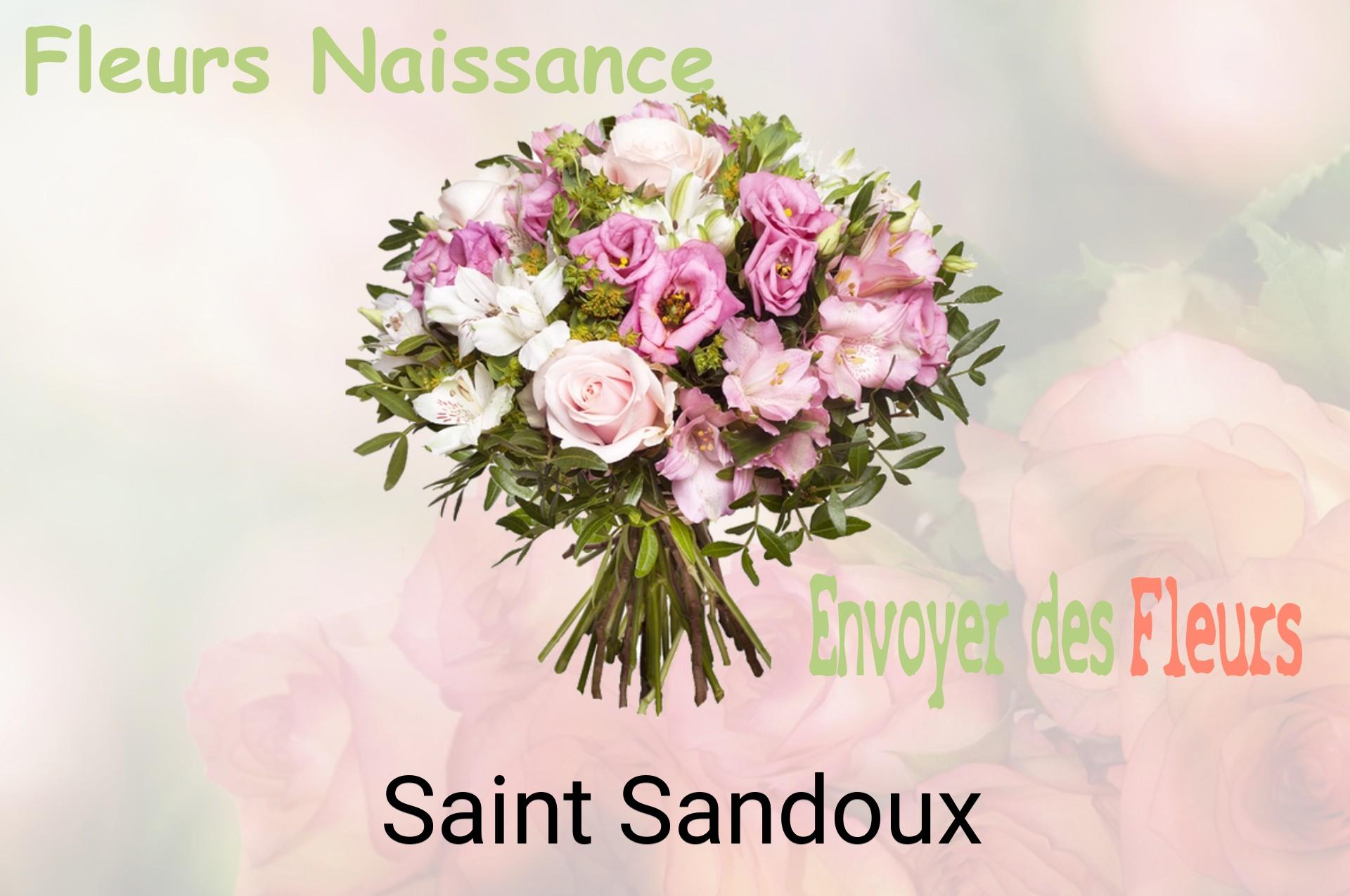 Bouquet de fleurs de naissance livré à Saint-Sandoux